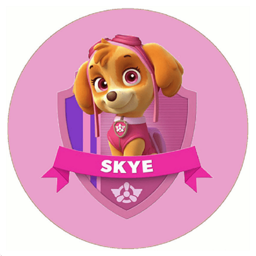 OPŁATEK NA TORT URODZINY PSI PATROL SKYE