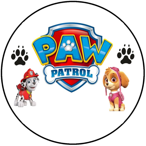 OPŁATEK NA TORT URODZINY PSY PIESKI PAW PATROL