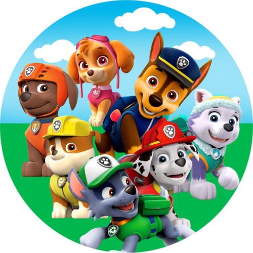 OPŁATEK NA TORT URODZINY PSY PIESKI PAW PATROL