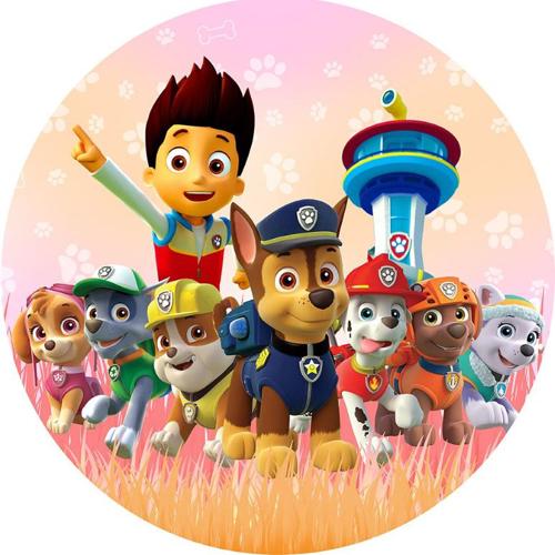OPŁATEK NA TORT URODZINY PSY PIES PAW PATROL