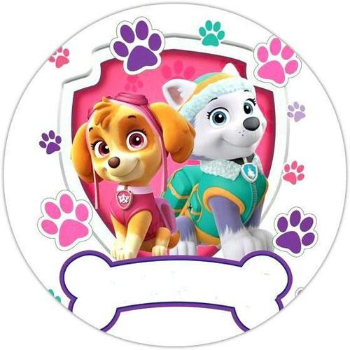 OPŁATEK NA TORT URODZINY PSY PIESKI PAW SKYE