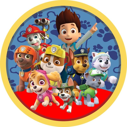 OPŁATEK NA TORT URODZINY PSY PIESKI PAW PATROL