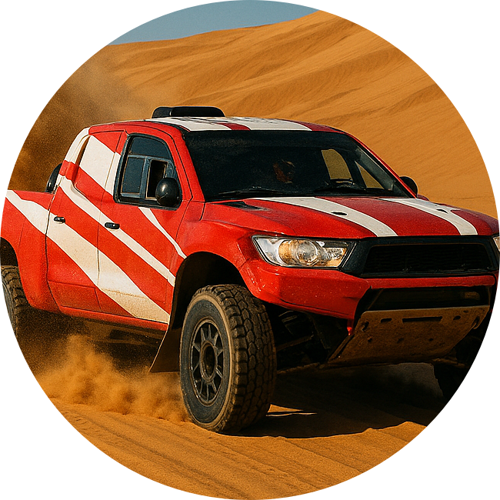 OPŁATEK NA TORT RAJD DAKAR SAMOCHÓD PICKUP